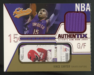 2003-04 Fleer Authentix Vince Carter Jersey Patch #JA-VC