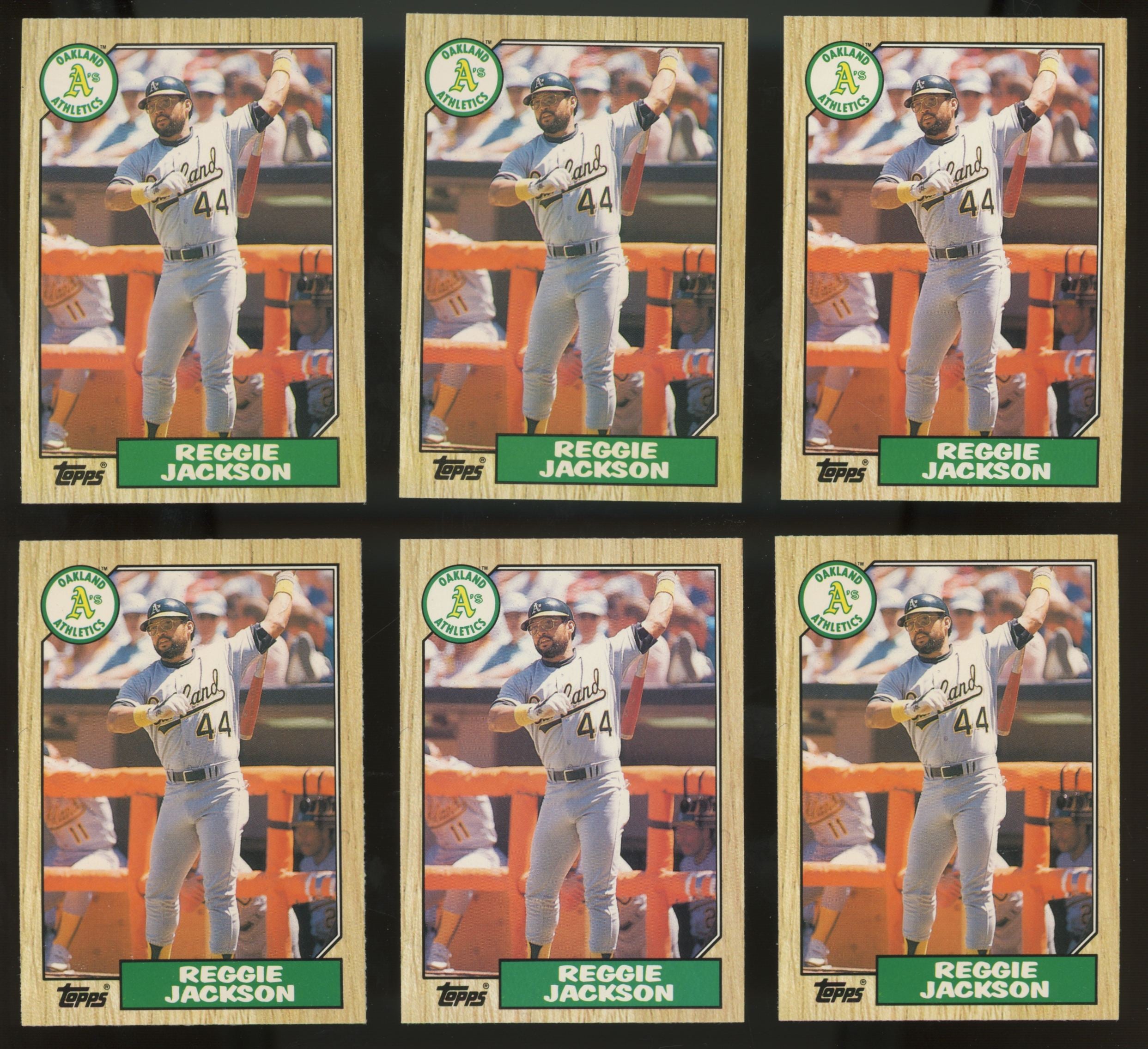 1987 Topps Traded Reggie Jackson #52T (Lot of 50)