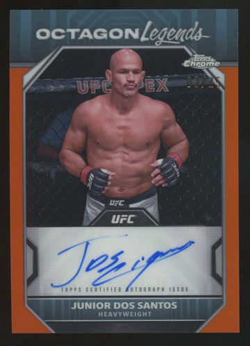 2024 Topps Chrome UFC Junior Dos Santos Orange Octagon Legends Auto /25 #OLA-JDS
