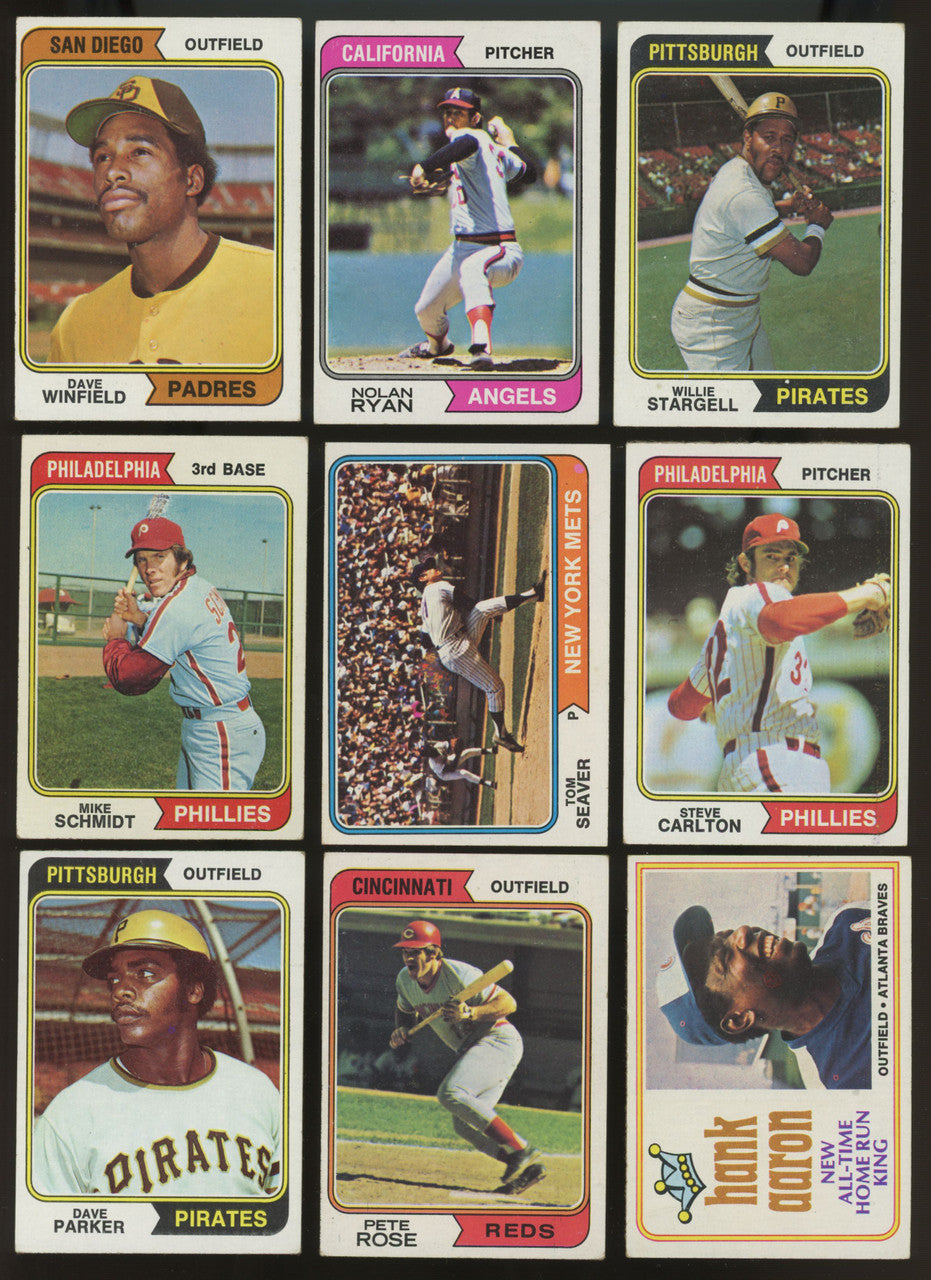 1974 Topps Baseball Complete Set (660) VG/EX Winfield Parker RC