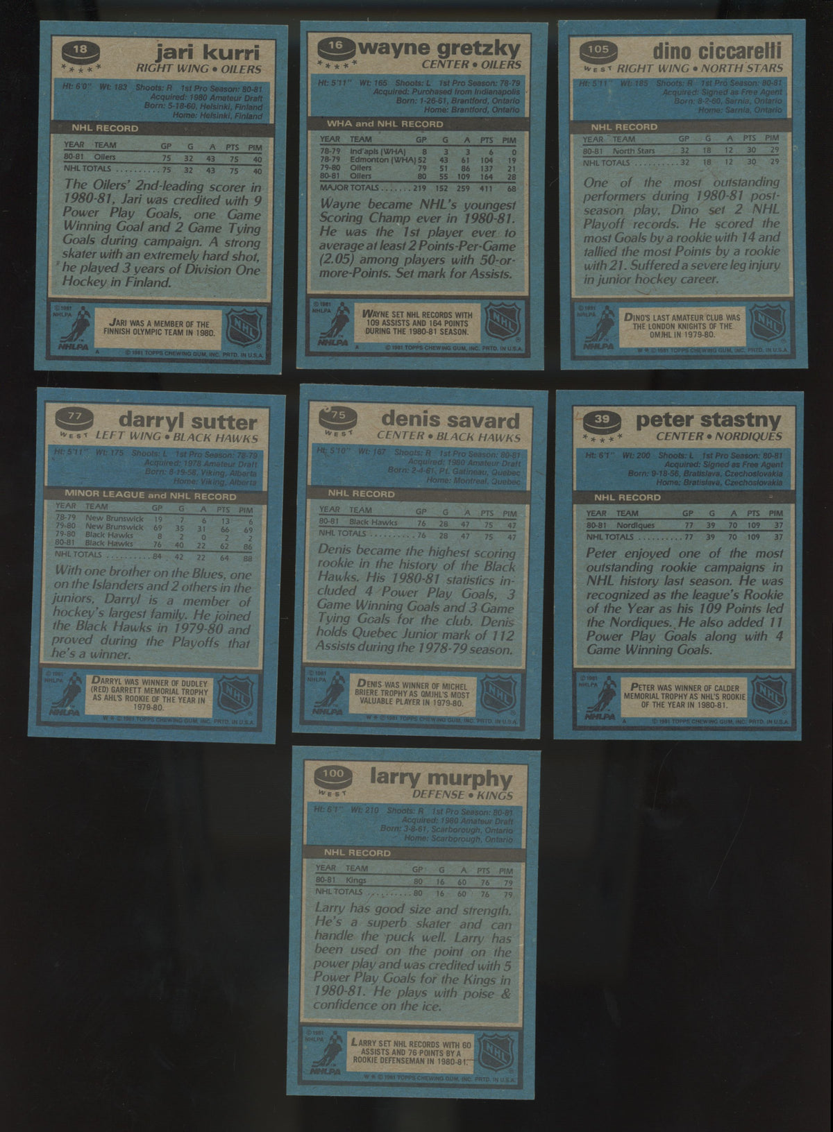 1981-82 Topps Hockey Complete Set (198) NM/MT