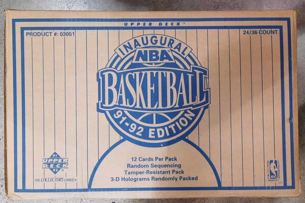 1991-92 Upper Deck Basketball Low Series Sealed Wax Case (24 Boxes)