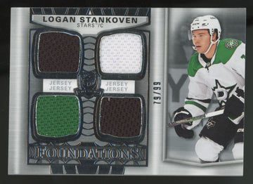 2024-25 Upper Deck The Cup Logan Stankoven Foundations Quad Patch /99 #F-LS
