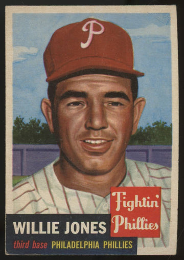1953 Topps Willie Jones #88 VG/EX "A"