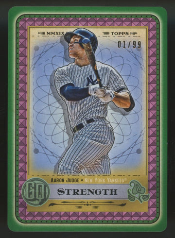 2019 Topps Gypsy Queen Aaron Judge Green Tarot Of The Diamond /99 #TOTD22