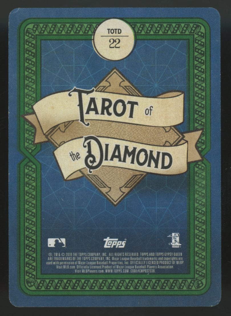 2019 Topps Gypsy Queen Aaron Judge Green Tarot Of The Diamond /99 #TOTD22
