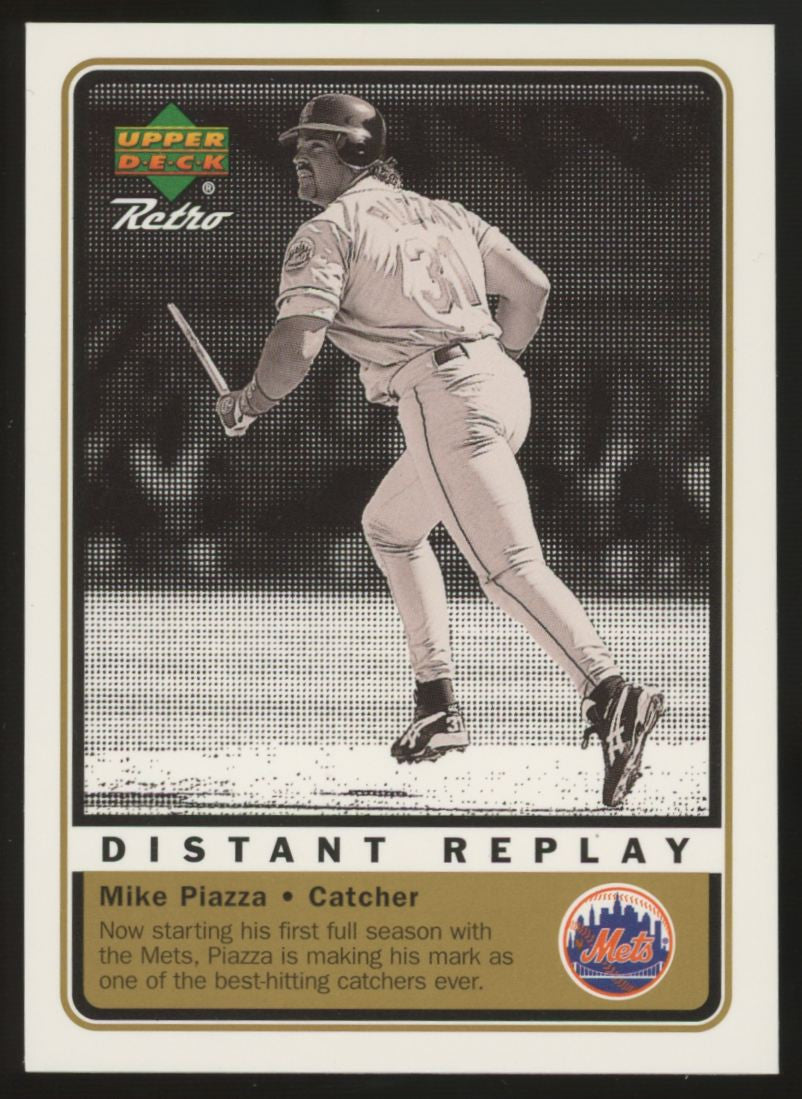 1999 Upper Deck Retro Mike Piazza Distant Replay Level 2 /100 #D9