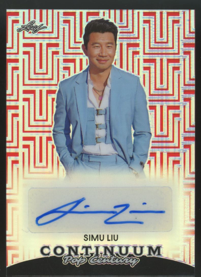 2023 Leaf Pop Century Continuum Simu Liu Auto /49 #BA-SL1