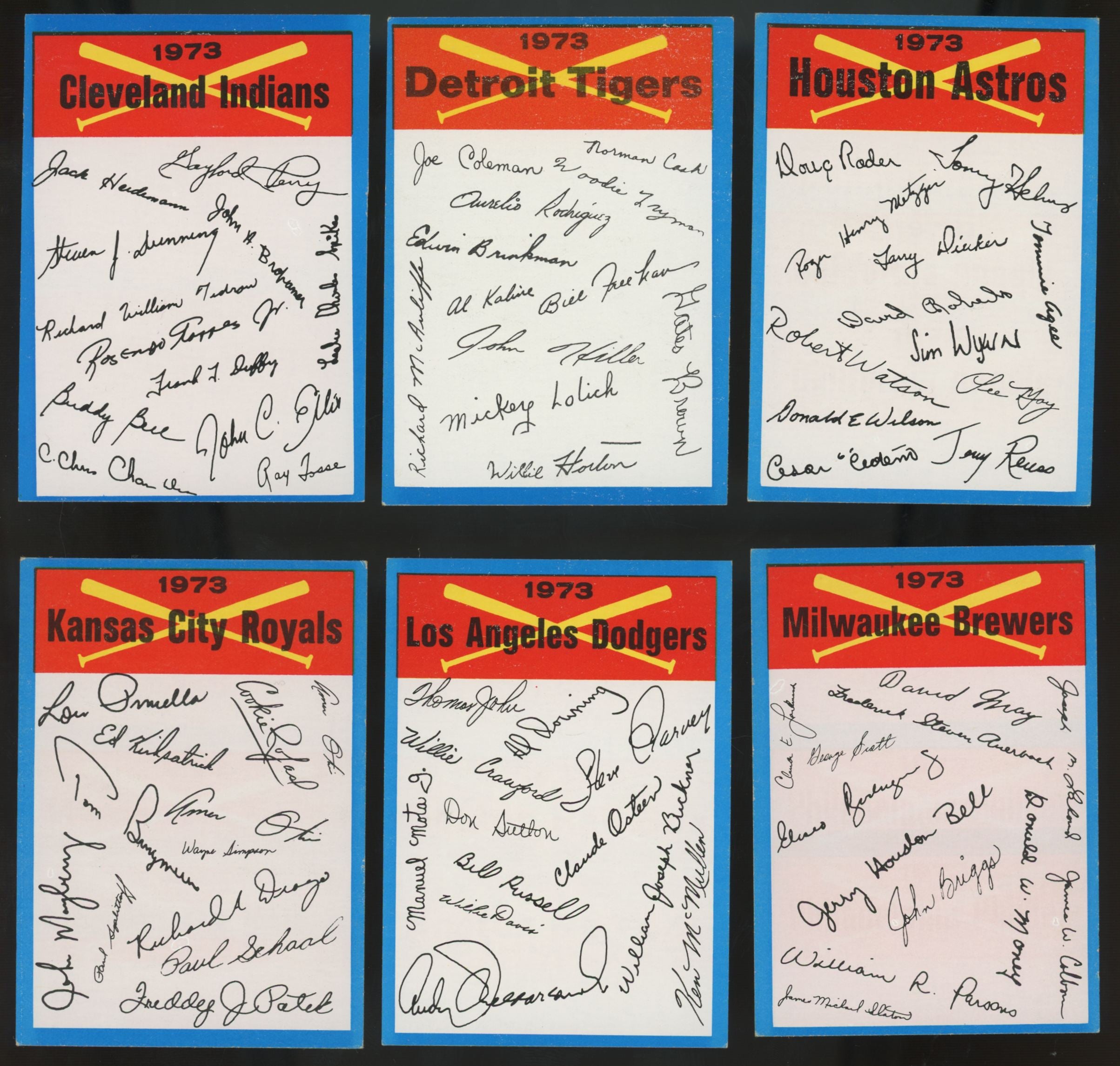 1973 Topps Baseball Team Checklist Set NM With / 1 Graded Card CSG 6