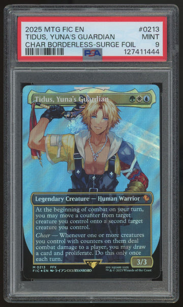 2025 Magic Tidus Yuna's Guardian Final Fantasy Surge Foil #0213 PSA 9