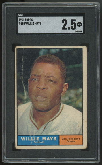 1961 Topps Willie Mays #150 SGC 2.5