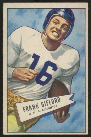 1952 Bowman Small Frank Gifford RC #16 VG (Creases)