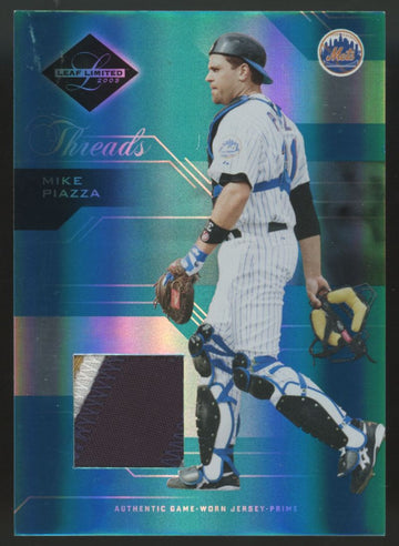 2005 Leaf Limited Mike Piazza Threads Prime Patch /100 #100