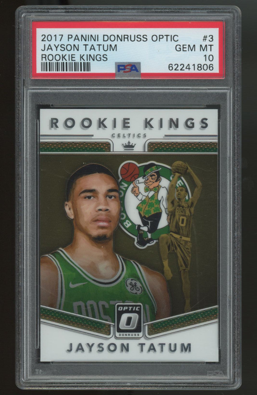 2017/18 Donruss Optic Jayson Tatum Rookie Kings #3 PSA 10