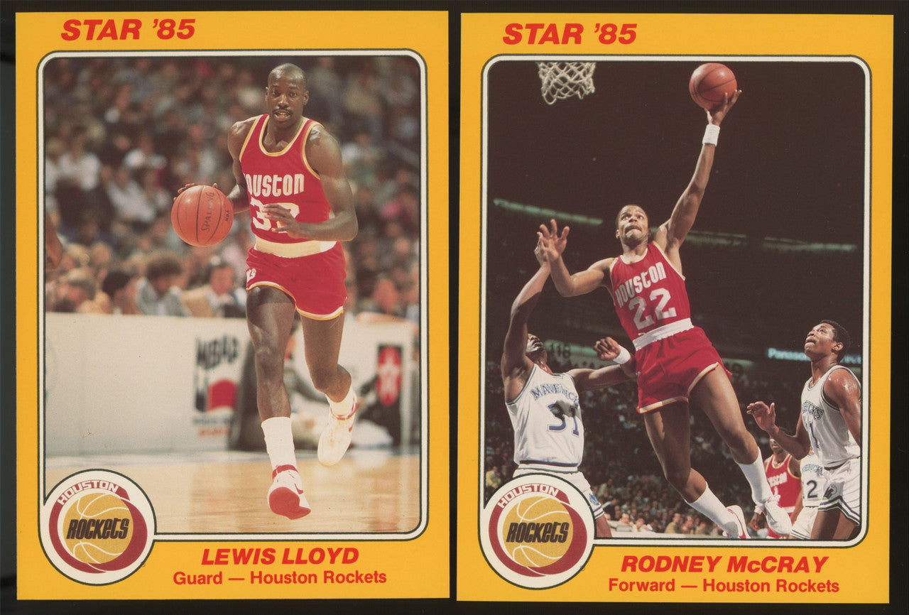 1985 Star Co. Basketball Houston Rockets Super Teams Set (5) Olajuwon RC