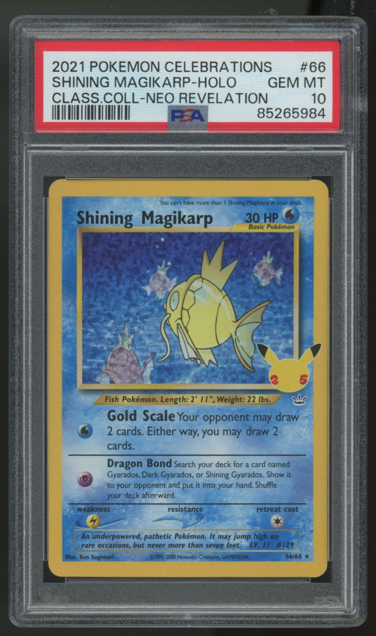 2021 Pokemon Shining Magikarp Classic Collection Holo #66 PSA 10