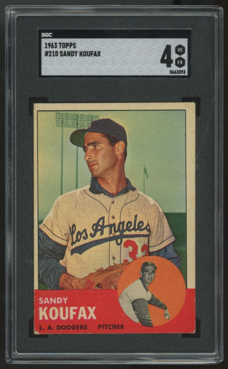 1963 Topps Sandy Koufax #210 SGC 4
