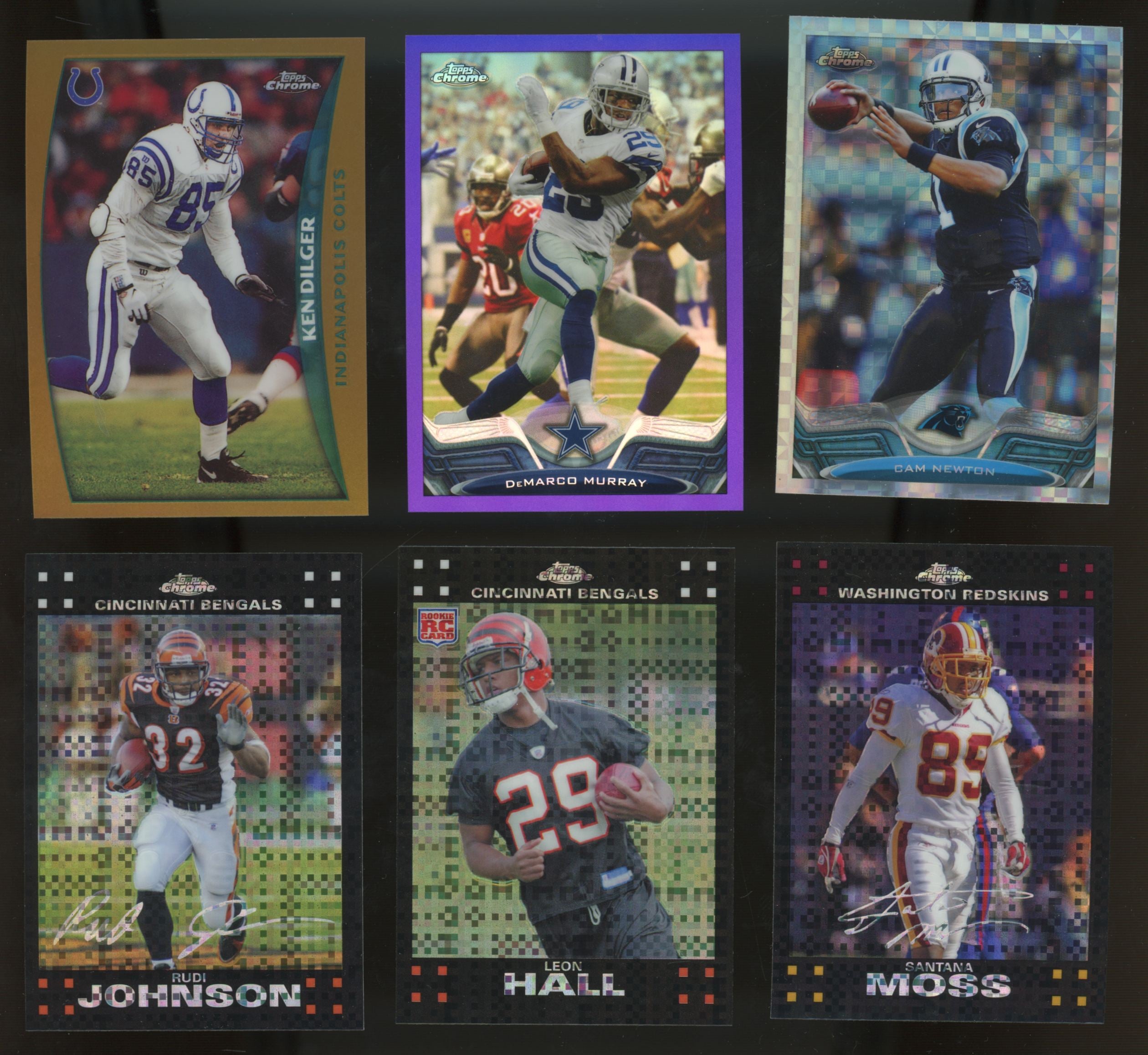 1990s-2010s Topps/Bowman Football Refractors (Lot of 66)