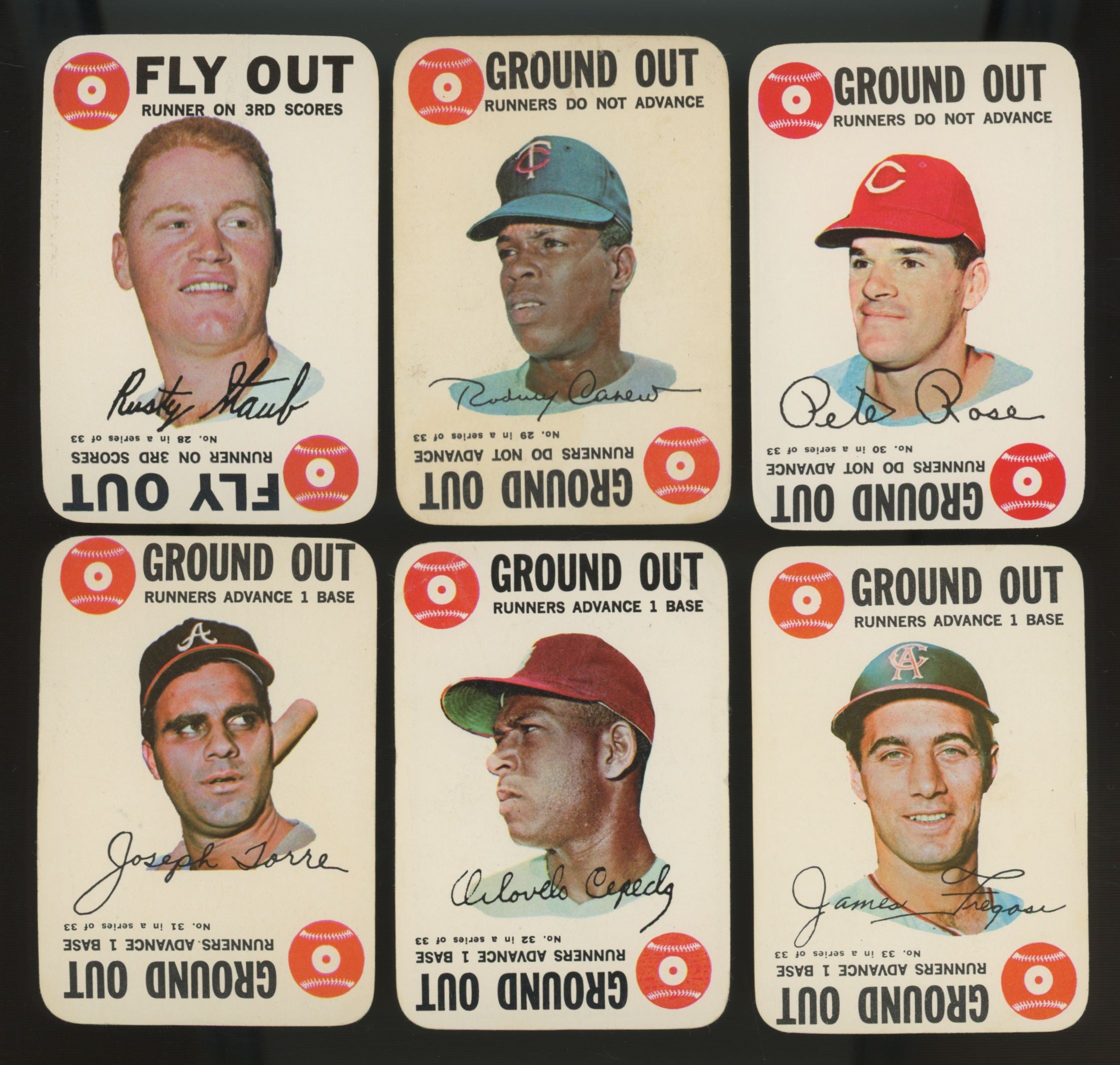 1968 Topps Baseball Game Complete Set (33) VG/EX