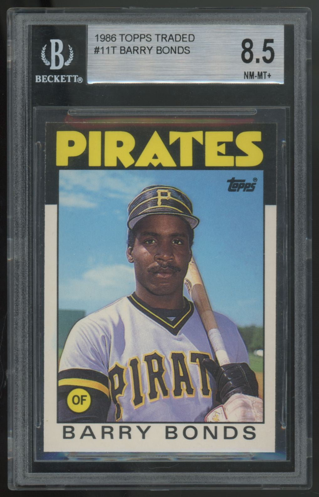 1986 Topps Traded Barry Bonds RC #11T BGS 8.5 *723