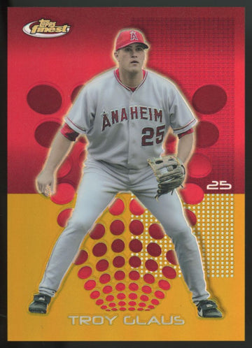 2004 Topps Finest Troy Glaus Gold Refractor /50 #27