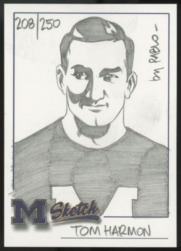 2002 TK Legacy Tom Harmon Sketch Card /250