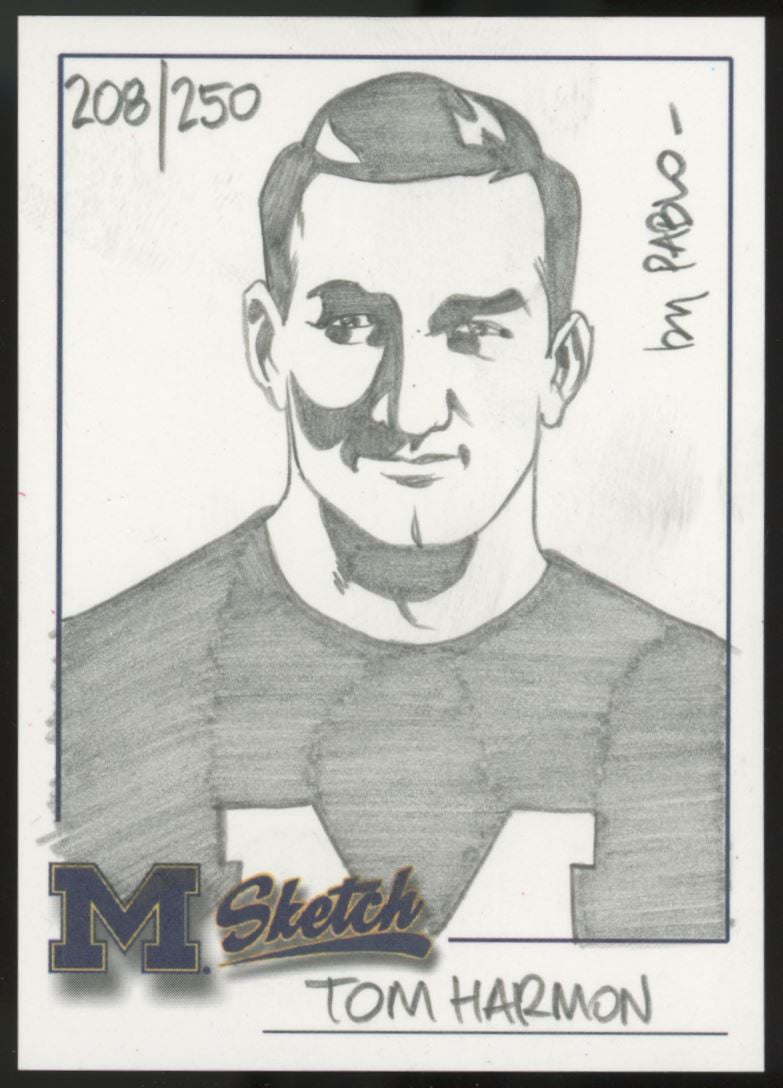 2002 TK Legacy Tom Harmon Sketch Card /250