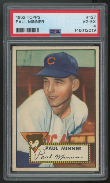 1952 Topps Paul Minner #127 PSA 4