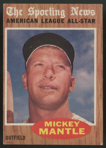 1962 Topps Mickey Mantle All-Star Sporting News #471 VG/EX
