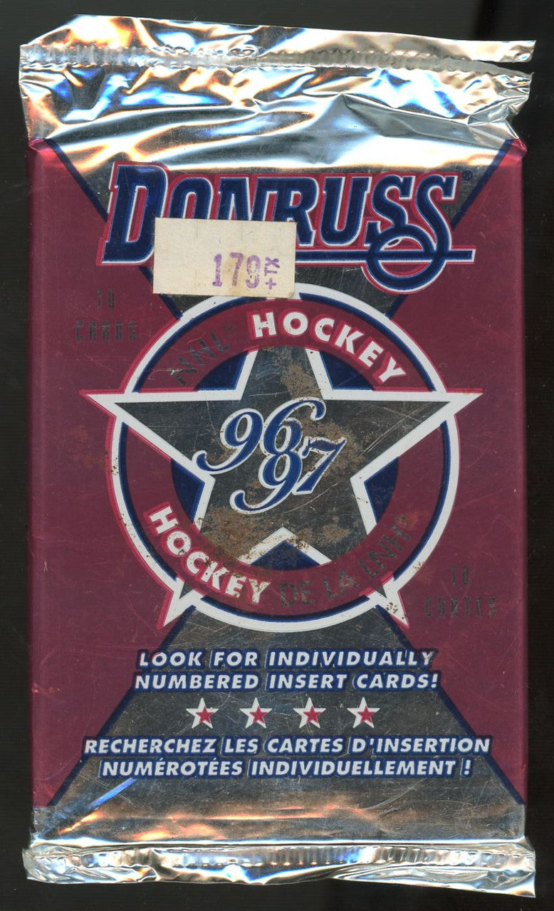 1996-97 Donruss Hockey Lot of 10 Sealed Packs + 2 1999-00 MVP Packs