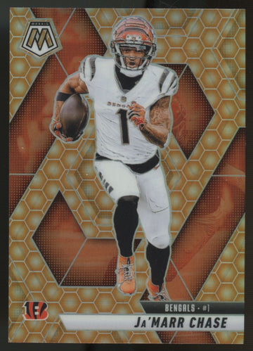 2025 Panini Mosaic Ja'Marr Chase Honeycomb Prizm SSP #11