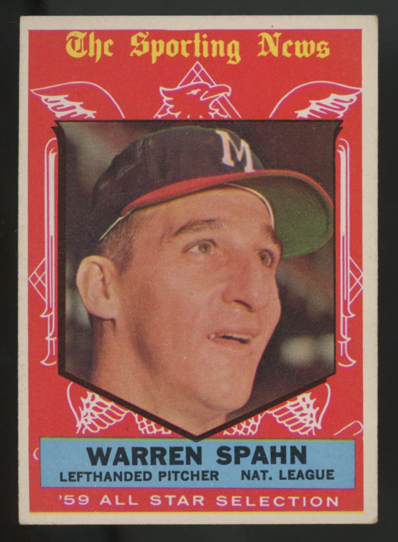 1959 Topps Warren Spahn All Star #571 EX