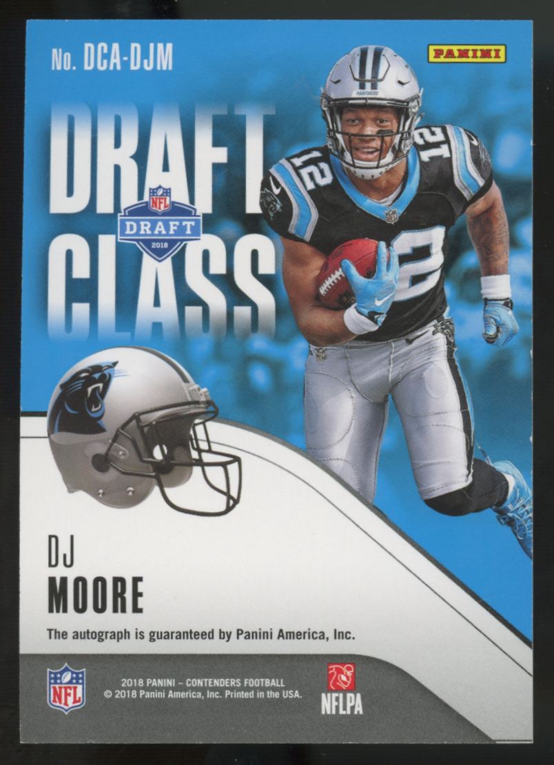 2018 Panini Contenders DJ Moore RC Draft Class Auto /49 #DCA-DJM