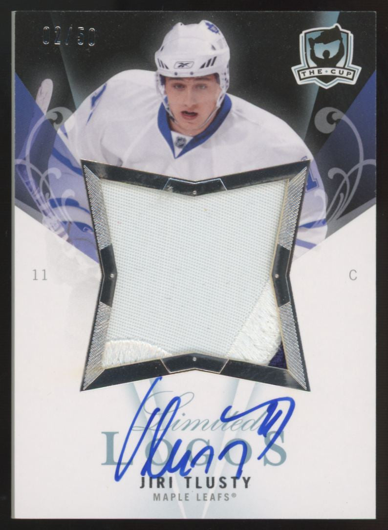 2007-08 Upper Deck The Cup Jiri Tlusty Limited Logo Patch Auto /50 #LL-TL