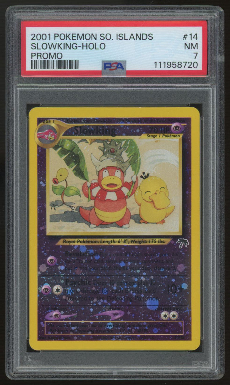 2001 Pokemon Slowking Southern Islands Promo Reverse Holo #14 PSA 7
