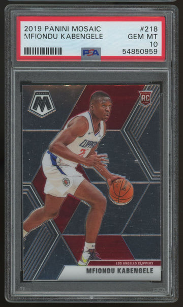 2019/20 Mosaic Mfiondu Kabengele RC #218 PSA 10
