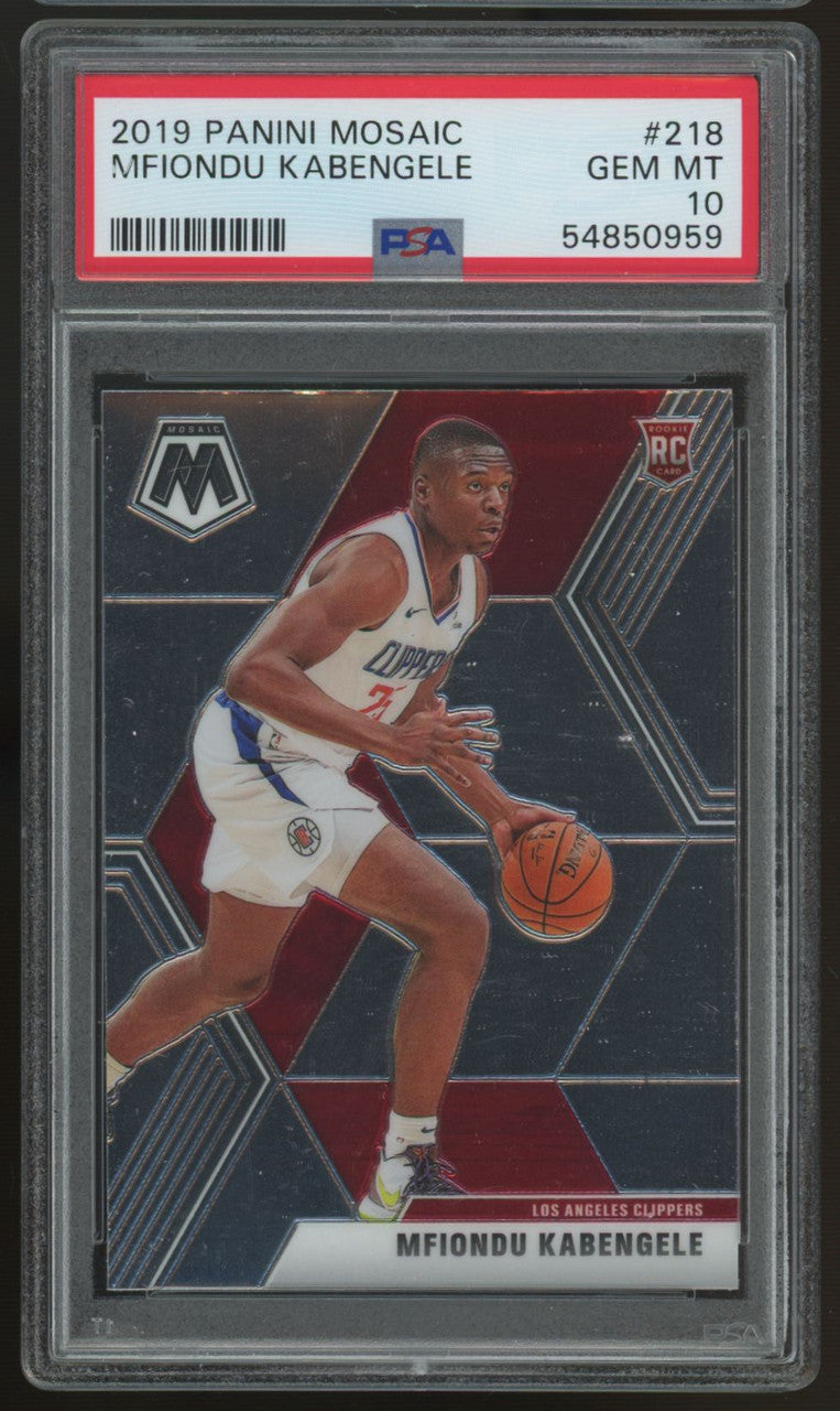 2019/20 Mosaic Mfiondu Kabengele RC #218 PSA 10
