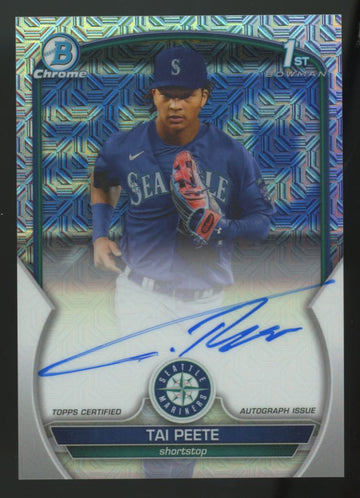2023 Bowman Draft Mega Tai Peete 1st Chrome Auto /150 #CDA-TP