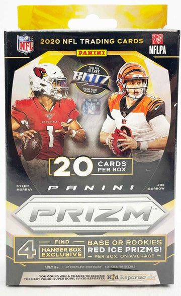 2020 Panini Prizm Football Walmart Hanger Box of (20 Cards)+
