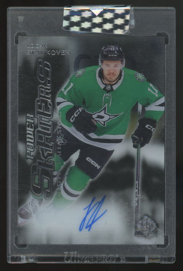 2024-25 Upper Deck Clear Cut Logan Stankoven RC Power Skaters Auto #PSA-LS
