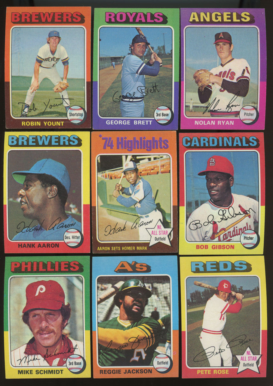 1975 Topps Baseball Complete Set (660) EX/MT-NM