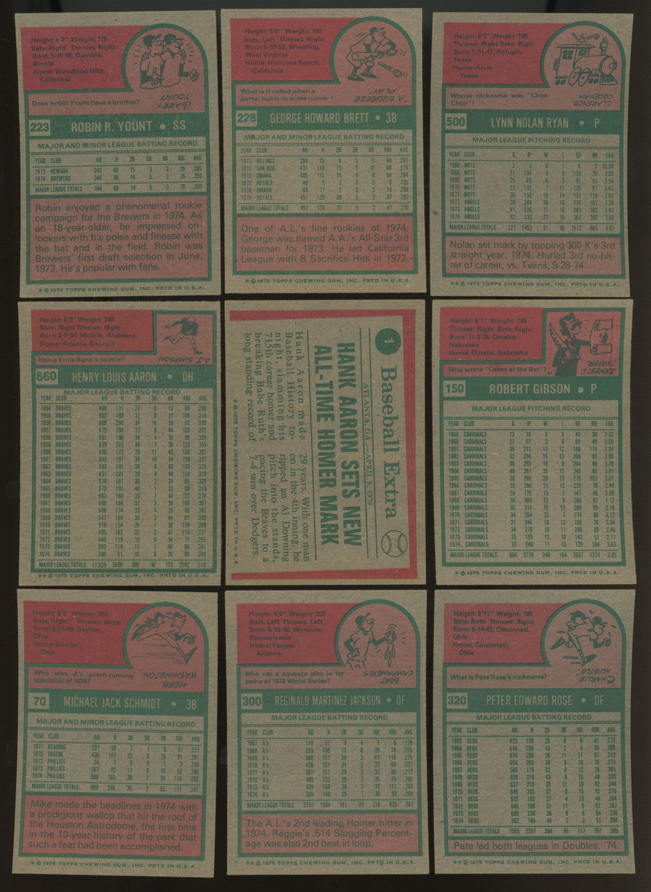 1975 Topps Baseball Complete Set (660) EX/MT-NM