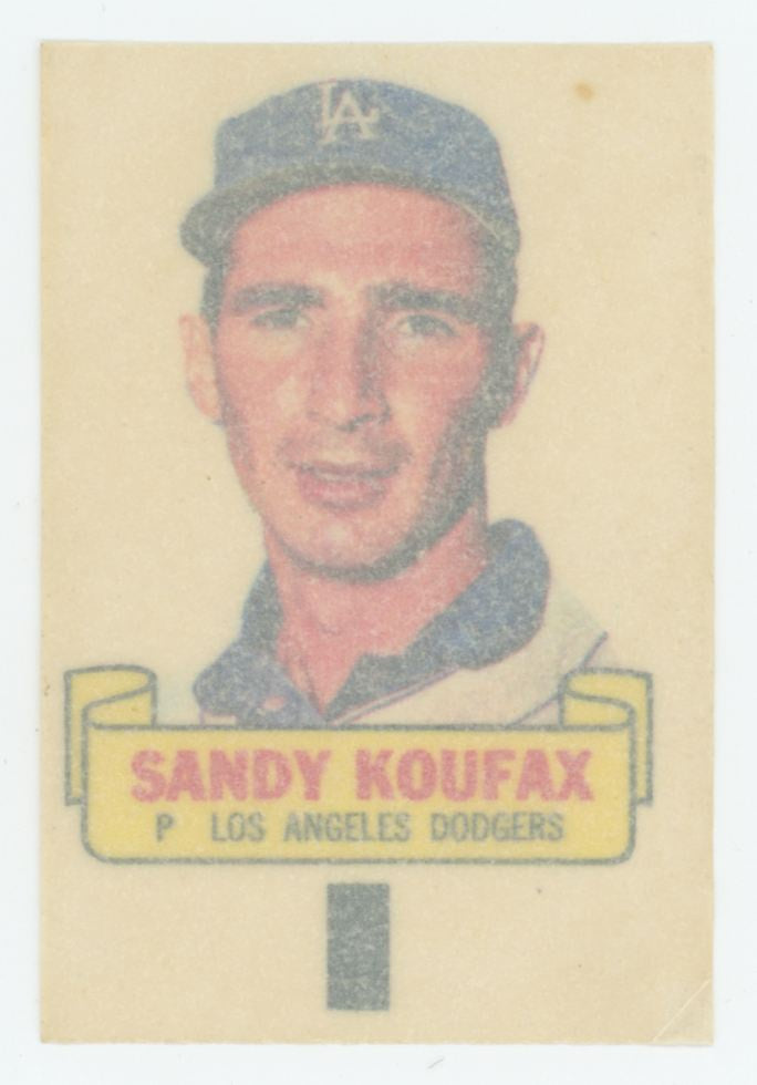 1966 Topps Rub-Offs Sandy Koufax EX