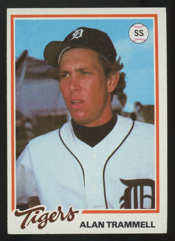 1978 Burger King Alan Trammell RC #15 EX