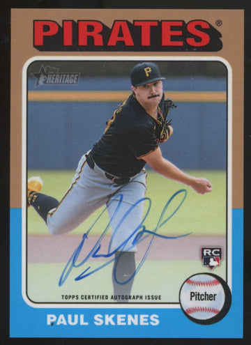 2024 Topps Heritage Paul Skenes RC Real One Auto #ROA-PS