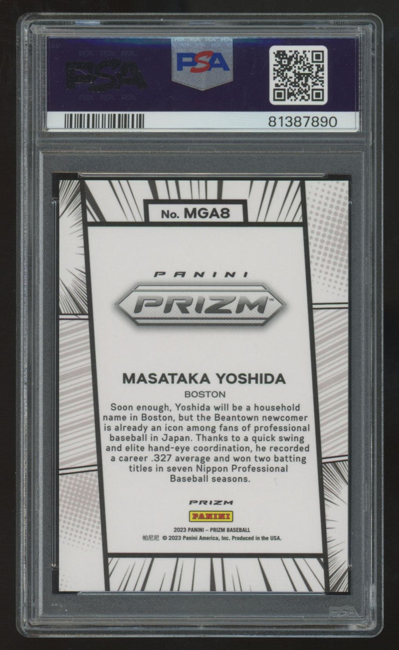 2023 Panini Prizm Masataka Yoshida Manga SSP #MGA8 PSA 10