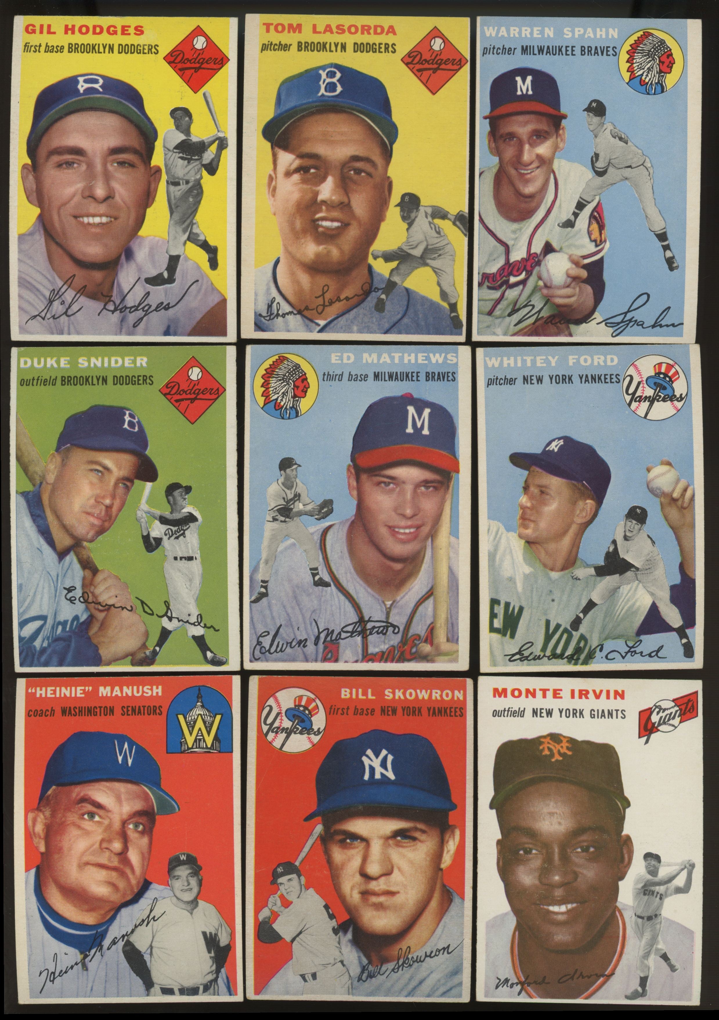 1954 Topps Baseball Complete Set (250) VG-VG/EX