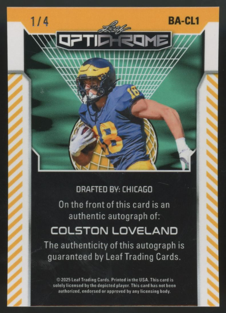 2025 Leaf Optichrome Colston Loveland Auto /4 #BA-CL1