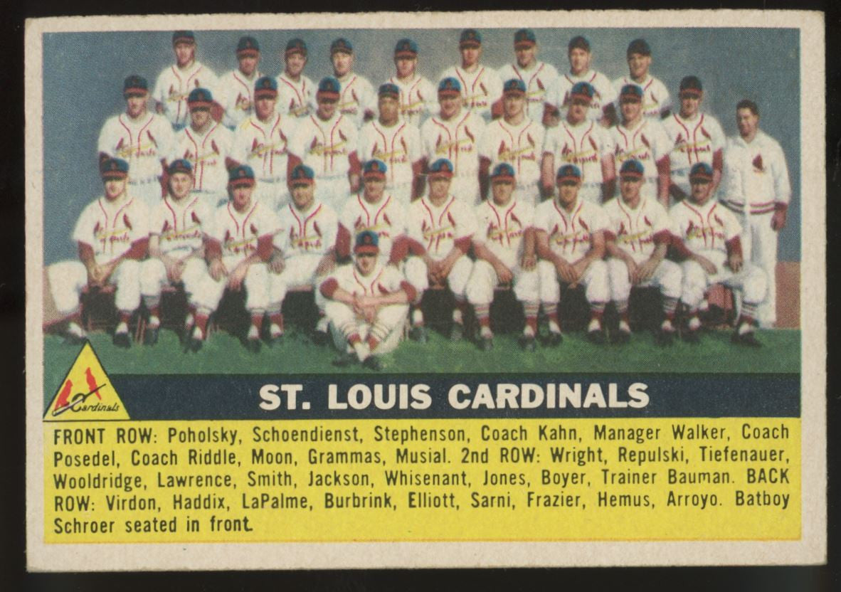 1956 Topps St. Louis Cardinals Team #134 EX