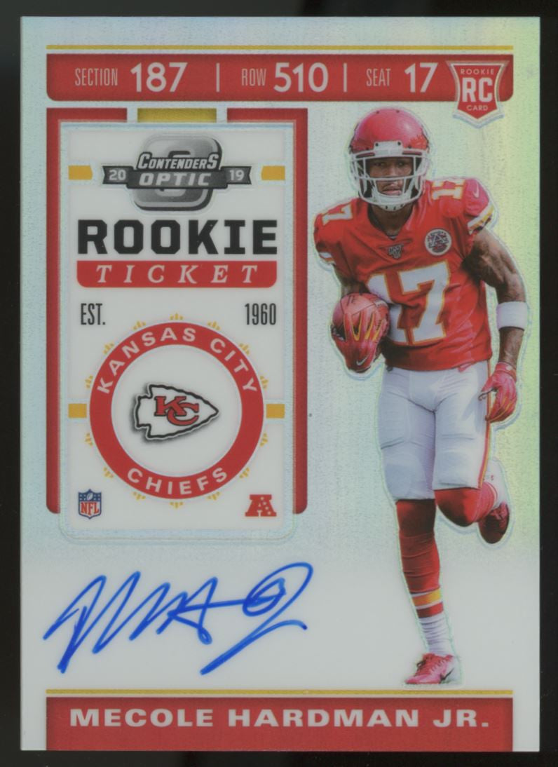 2019 Contenders Optic Mecole Hardman Jr. Holo Silver RC Auto #128